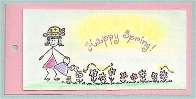 Flower Border Rubber Stamp 2222C