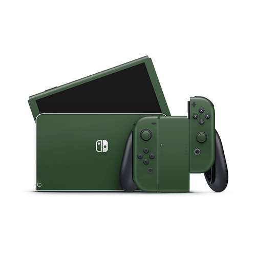 Forest Green Nintendo Switch OLED Decal Skin