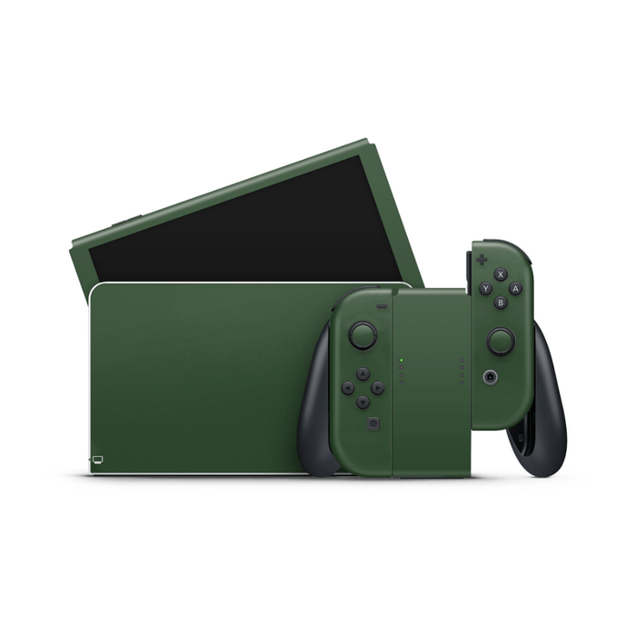 Forest Green Nintendo Switch OLED Decal Skin