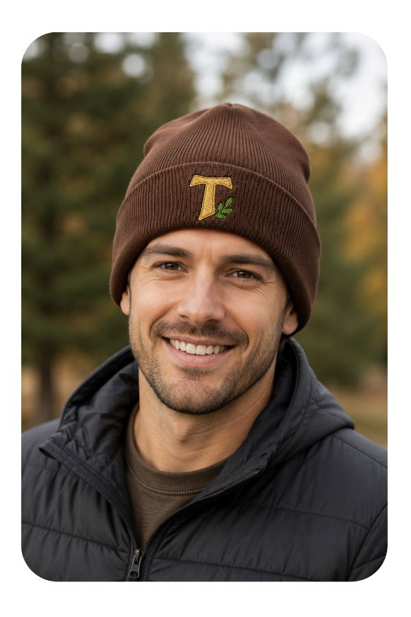 Franciscan Heart Tau Cross Beanie