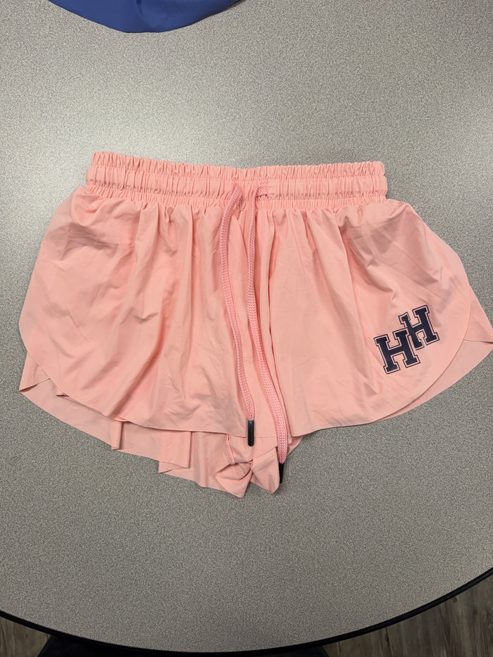 Girls Butterfly shorts, carnation pink, HH stacked