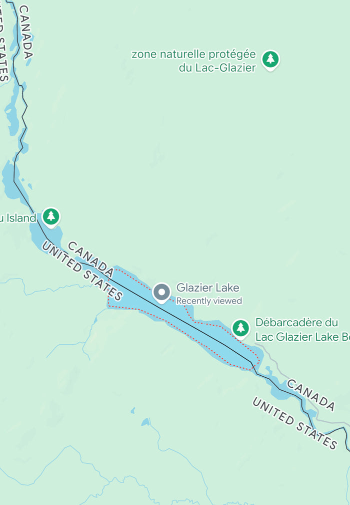 Glacier Lake Map