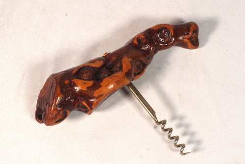 Gorgeous Wooden Burl Corkscrew