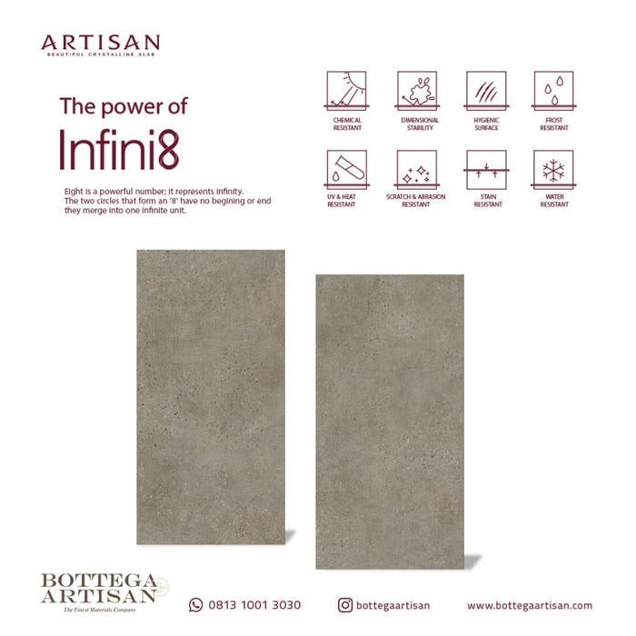 Granit Lamina Slab Artisan Bruno Flakes Mute 120X240 9 mm