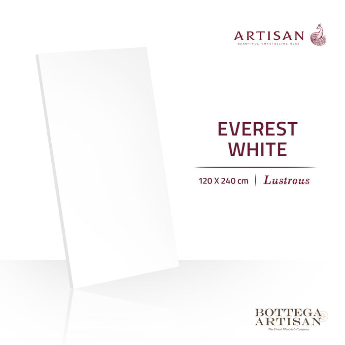 Granit Lamina Slab Artisan Everest White Lustrous 120X240