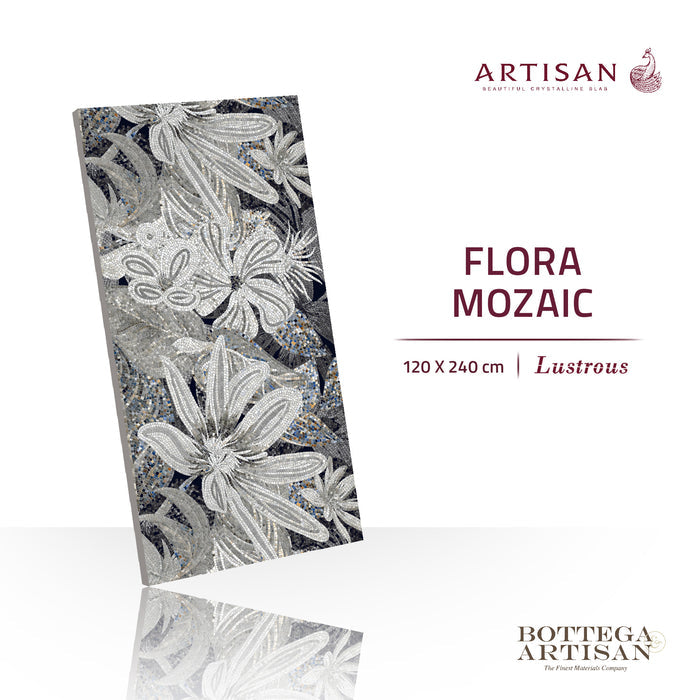 Granit Lamina Slab Artisan Flora Mozaic Lustrous 120X240