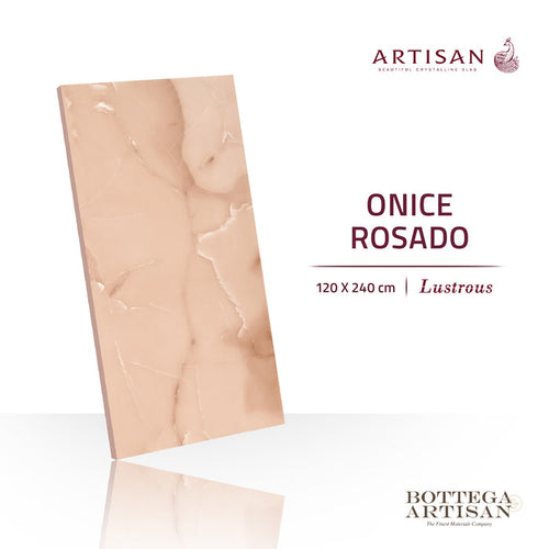 Granit Lamina Slab Artisan Onice Rosado Lustrous 120X240