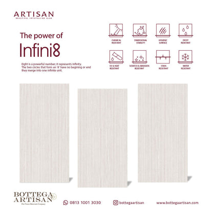 Granit Lamina Slab Artisan Serpegiante Silver Lustrous 120x240
