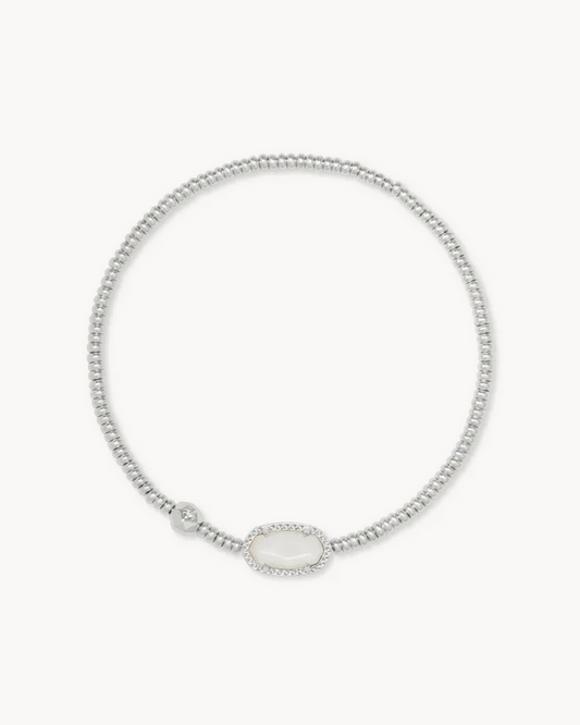 Grayson Stretch Bracelet Ivory MOP Silver