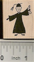 Guy Grad Rubber Stamp 2227D