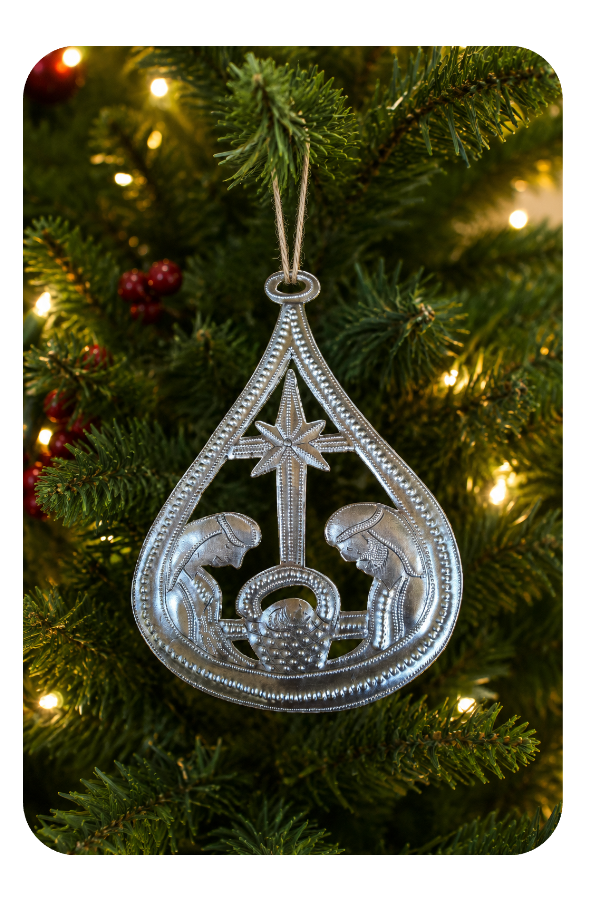 Handmade Haitian Nativity Ornament - Fair Trade