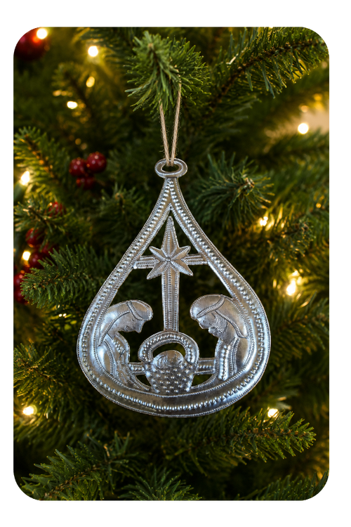 Handmade Haitian Nativity Ornament - Fair Trade