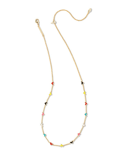 Haven Heart Strand Necklace Gold Multi Mix