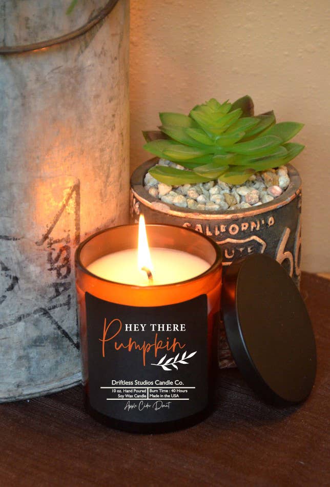 Hey There Pumpkin - Fall Candle - Soy Wax Candles: Frosted Pumpkin