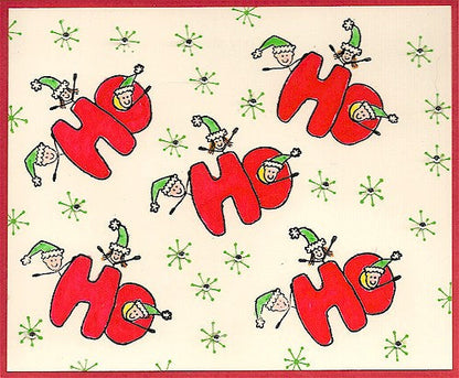 HO Elves Rubber Stamp 2329E