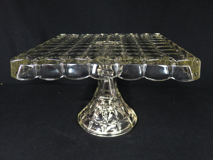 Indiana Glass Square Cake Stand