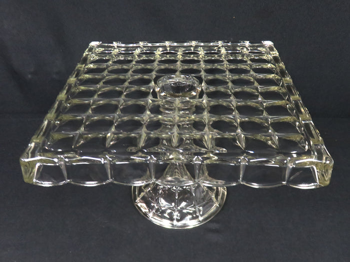 Indiana Glass Square Cake Stand