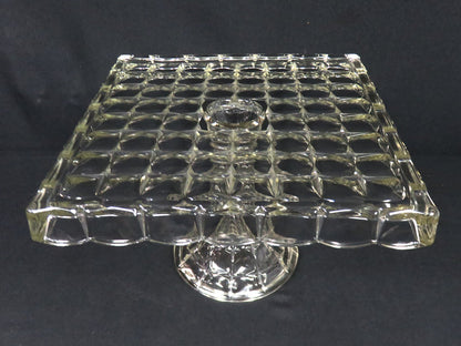 Indiana Glass Square Cake Stand