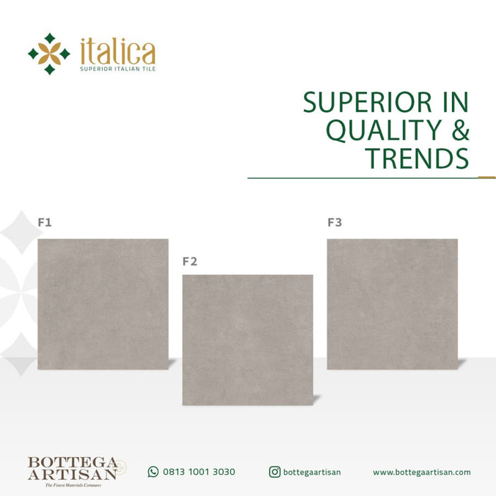Italica Granite Tile Imperia Silver Matt  60x60 cm