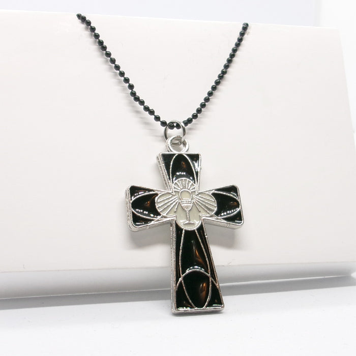 Kelly's Black Enamel Lord's Supper Cross