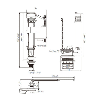 Kit Fitting Plus WC Universal