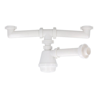 Kit Instalación Lavaplatos Doble Cubeta