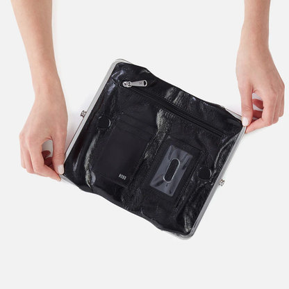 Lauren Clutch Leather Wallet Black