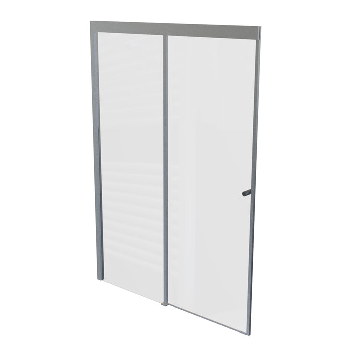 Mampara Corredera Ajustable ±1 cm 120X185 cm Cromo