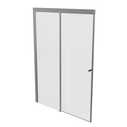 Mampara Corredera Ajustable ±1 cm 120X185 cm Cromo