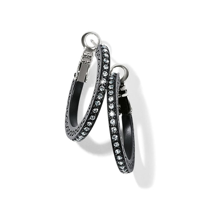 Meridian Eclipse Small Hoop Earrings - Black