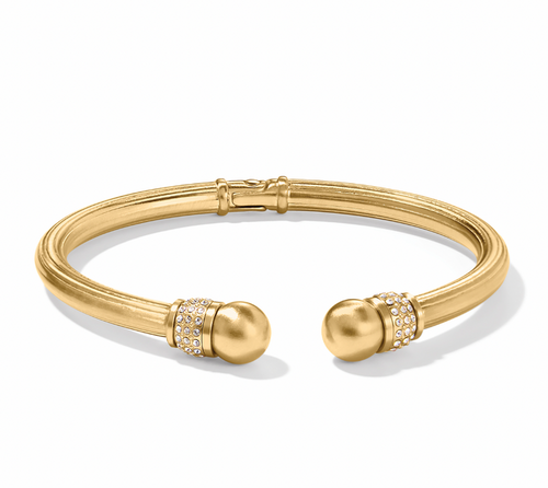 Meridian Open Hinged Bangle Gold