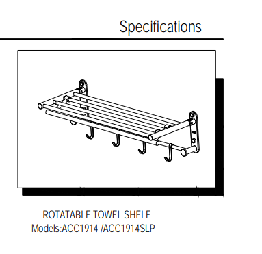 Moen ACC1914 Rotatable Tower Shelf