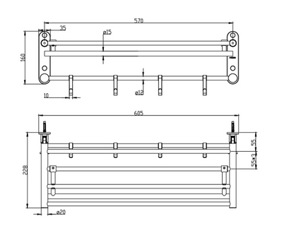 Moen ACC1914SLP Rotatable Towel Shelf(SLP)