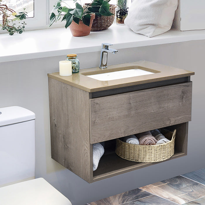 Mueble Vanitorio Belle Lenga + Cubierta 60x46x50 cm