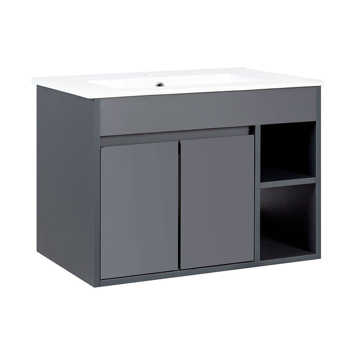 Mueble Vanitorio Lille Dark Grey + Cubierta 60x46x50 cm
