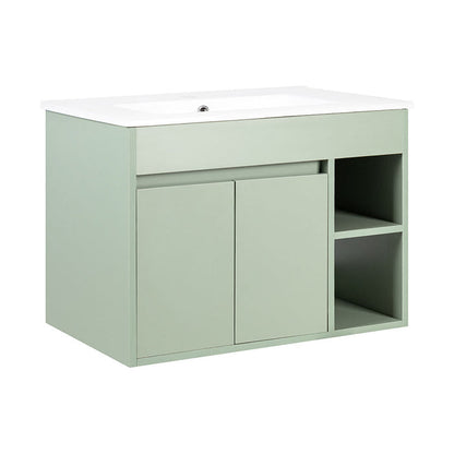 Mueble Vanitorio Lille Sage Green + Cubierta 60x46x50 cm