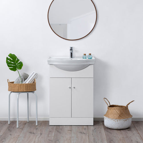 Mueble Vanitorio Marie Blanco + Cubierta 60x43x30 cm