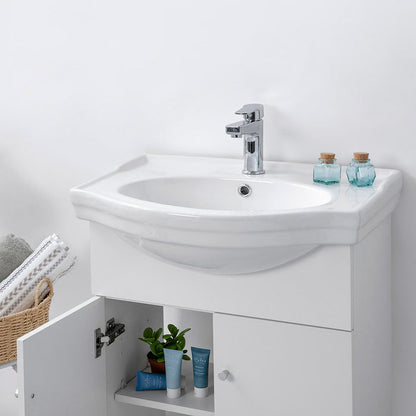 Mueble Vanitorio Marie Blanco + Cubierta 60x43x30 cm