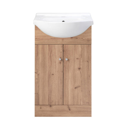 Mueble Vanitorio Marie Rústico + Cubierta 60x43x30 cm