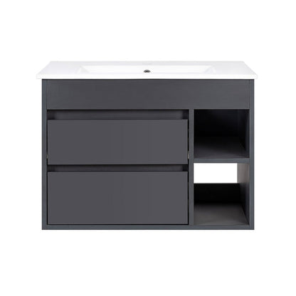 Mueble Vanitorio Paris Dark Grey + Cubierta 60x46x50 cm
