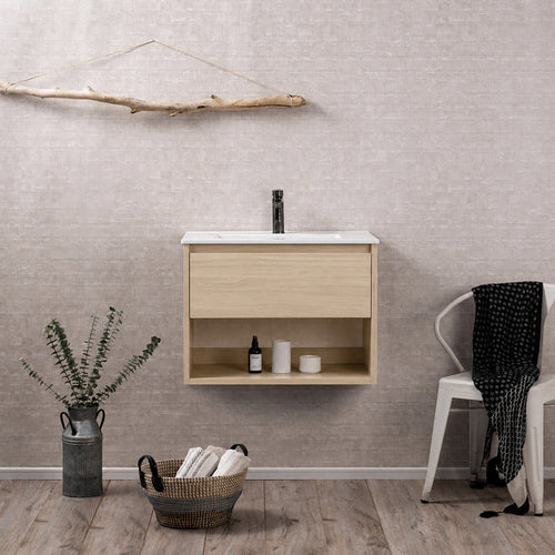 Mueble Vanitorio Zoé Acácia + Cubierta 50x46x50 cm