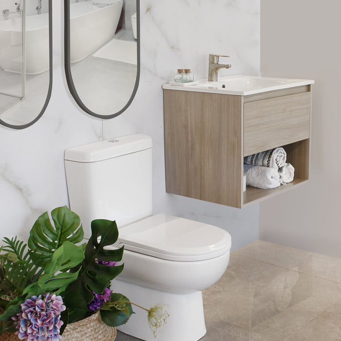 Mueble Vanitorio Zoé Acácia + Cubierta 50x46x50 cm