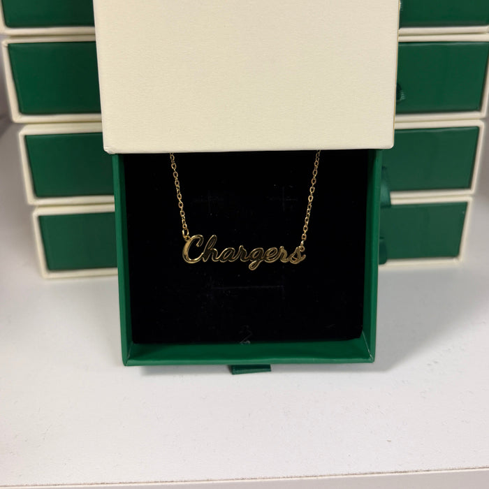 Necklace, Chargers 18k gold plated