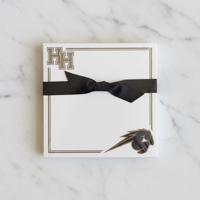 Notepad Luxe HH and horse logo