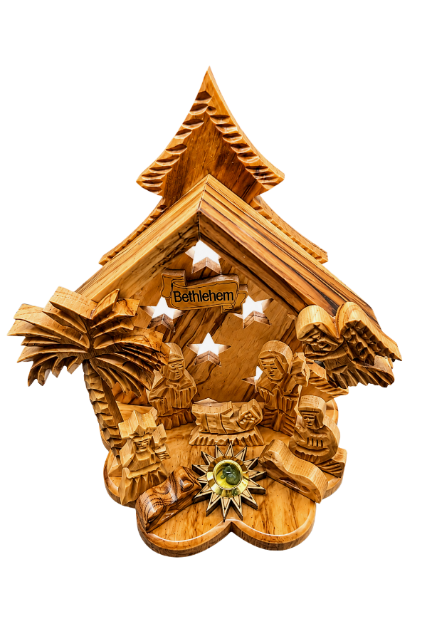 Olive Wood Bethlehem Nativity - Holy Land