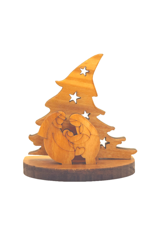 Olive Wood Mini Christmas Tree Nativity