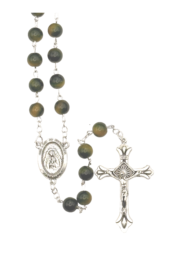 Our Lady of Guadalupe Cat's Eye Rosary