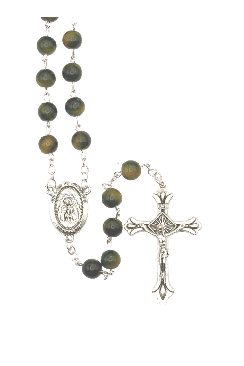 Our Lady of Guadalupe Cat's Eye Rosary