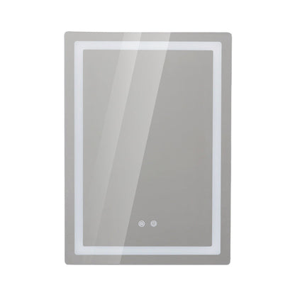 Pack Baño Oliva | Espejo + Secador de Toallas Blanco