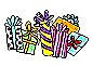 Packages Rubber Stamp 2332D